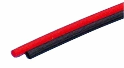 Schrumpfschlauch 2:1 rot 1,6mm  1 Mtr.